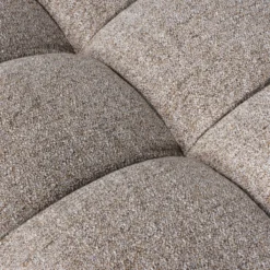 Allure hocker geweven stof bruin melange