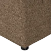 Allure hocker geweven stof donkerbruin melange