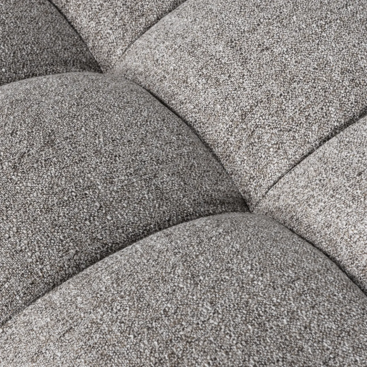 Allure hocker geweven stof klei melange
