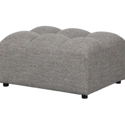 Allure hocker geweven stof klei melange