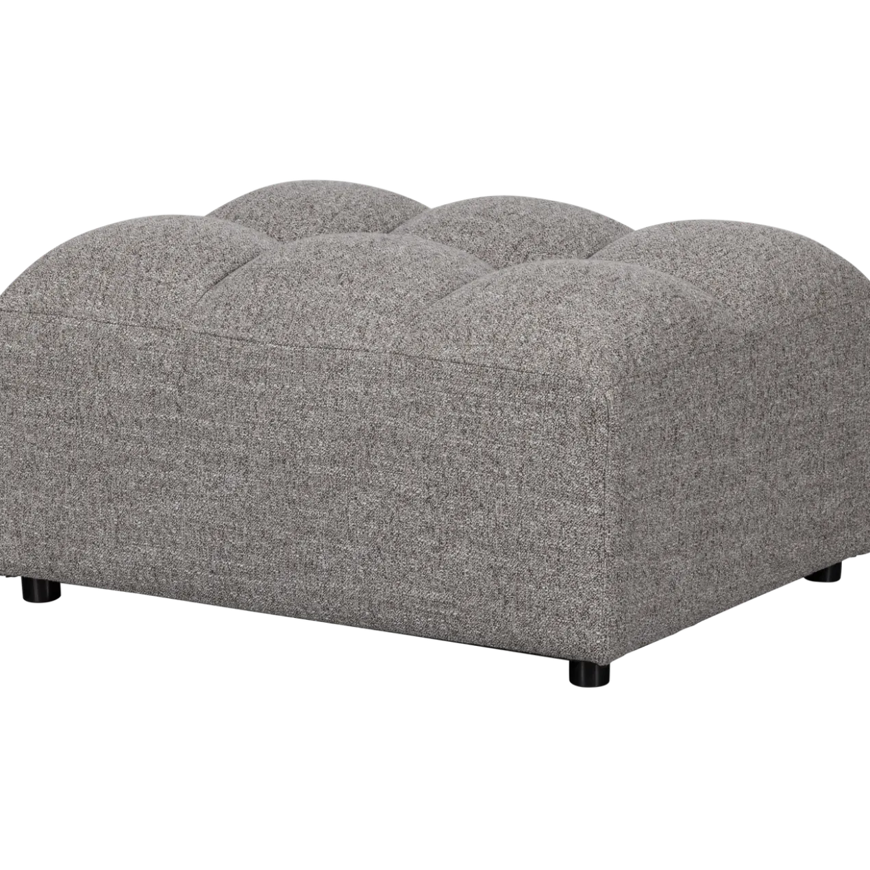 Allure hocker geweven stof klei melange