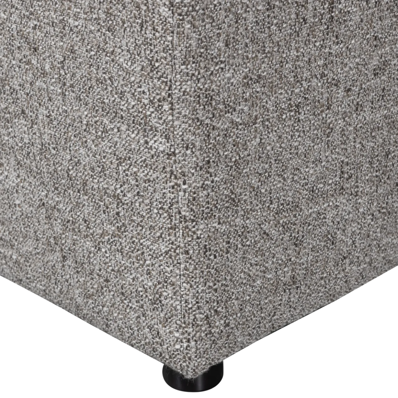 Allure hocker geweven stof klei melange