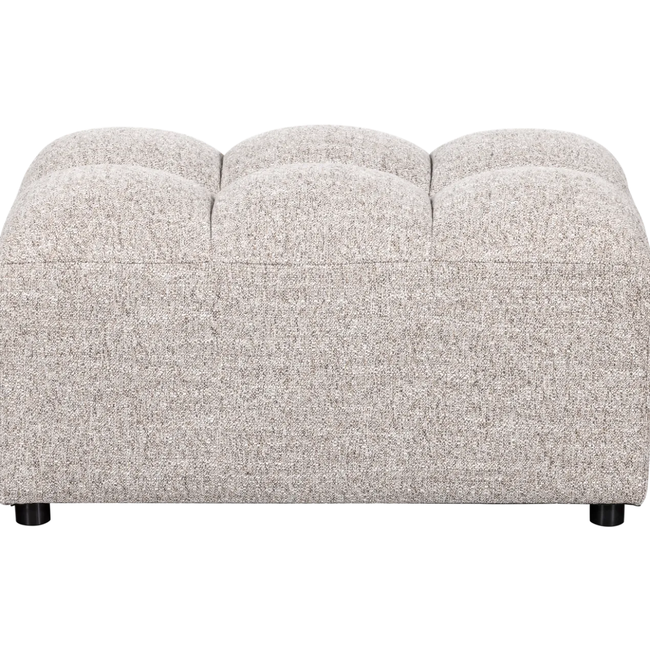 Allure hocker geweven stof naturel melange