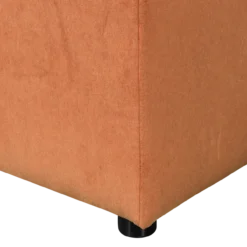 Allure hocker velvet terra