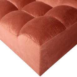 Allure 3-zits bank velvet blush