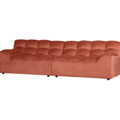 Allure 3-zits bank velvet blush