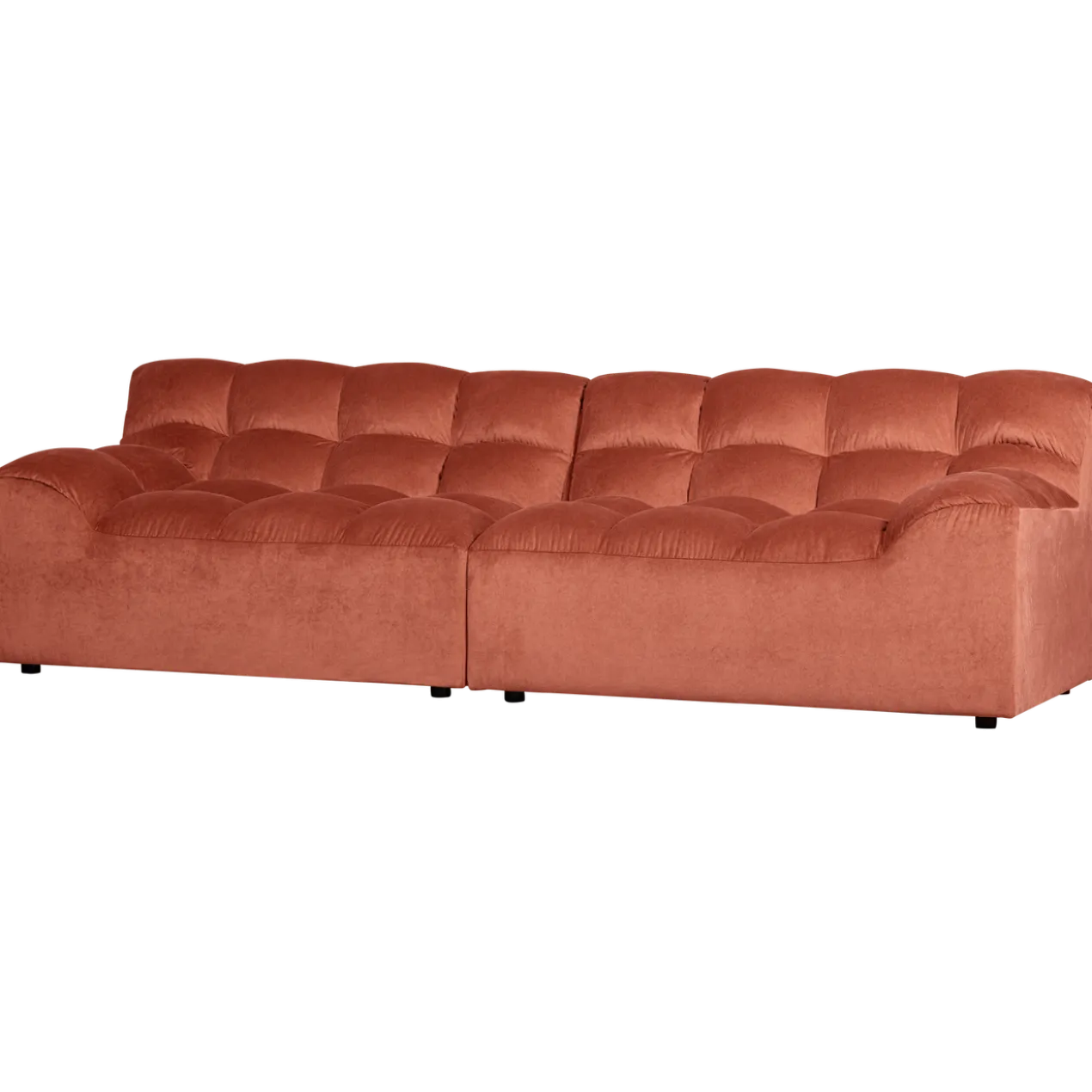 Allure 3-zits bank velvet blush