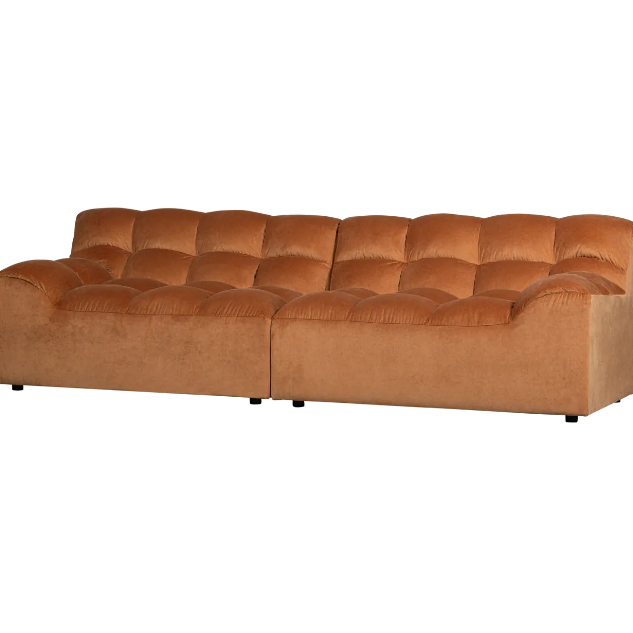 Allure 3-zits bank velvet terra