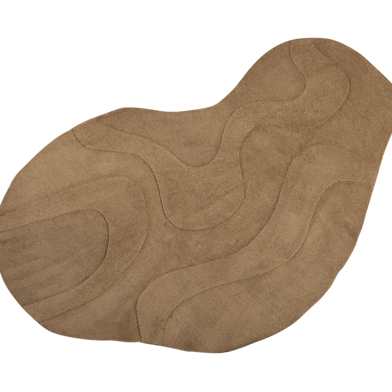 Alya vloerkleed 170x240 cm organisch pale brown