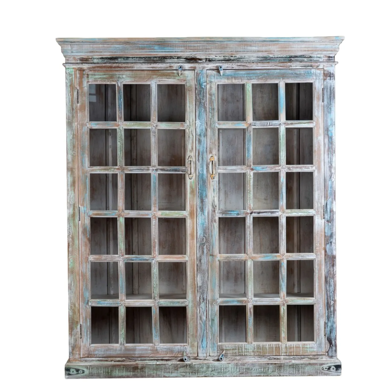 Amara - Vitrinekast van Gerecycled Hout Vintage