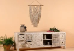 Ambalika - Handgesneden Mangohouten Dressoir