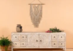 Ambalika - Handgesneden Mangohouten Dressoir