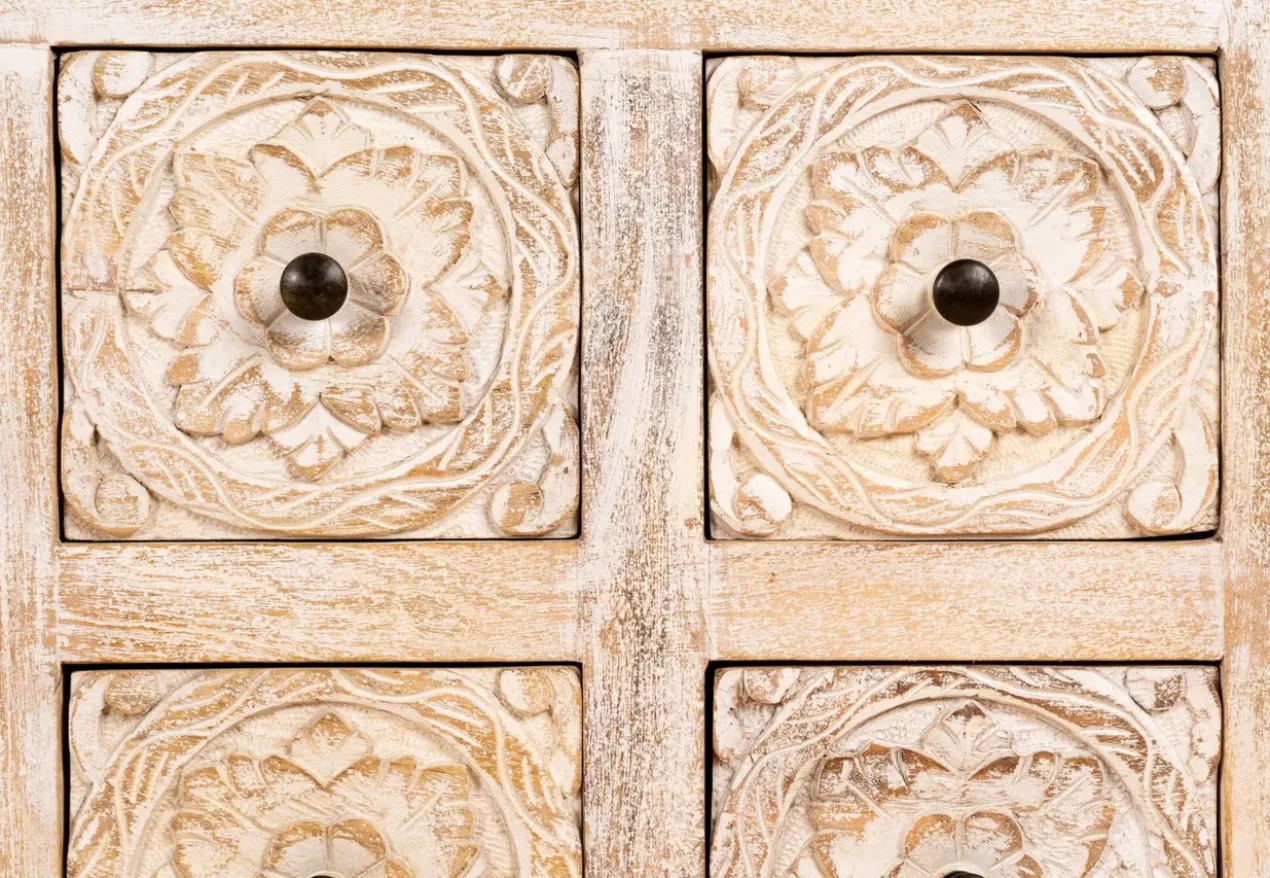 Ambalika - Handgesneden Mangohouten Dressoir