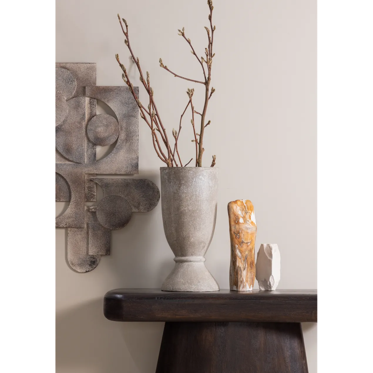 Amco sidetable mangohout donkerbruin