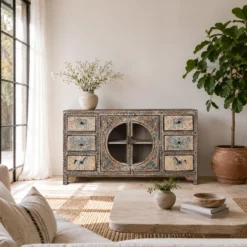 Anaya - Handbeschilderd Boho Dressoir