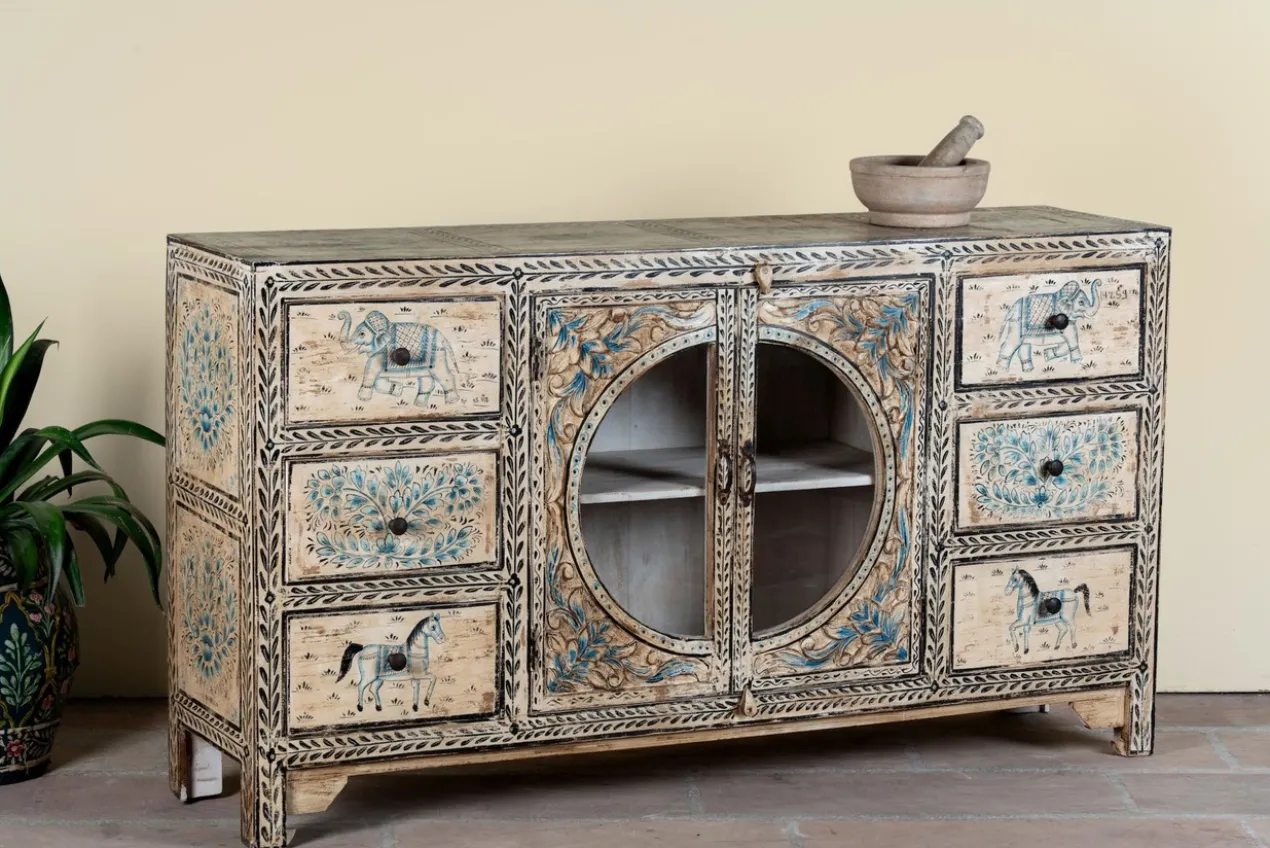 Anaya - Handbeschilderd Boho Dressoir