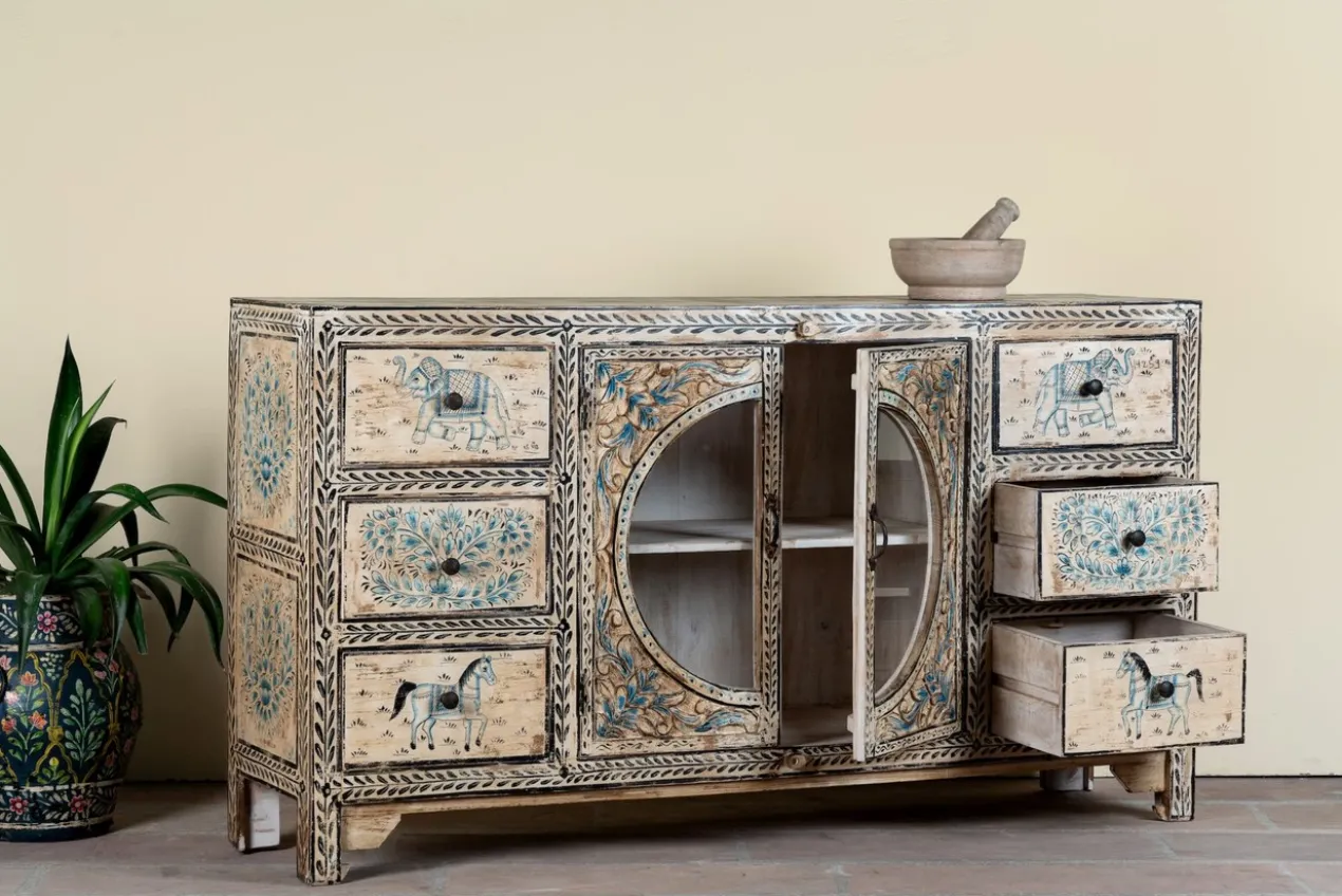 Anaya - Handbeschilderd Boho Dressoir