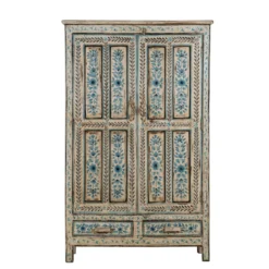 Anay - Handgeschilderde vintage stijlkast 152 cm