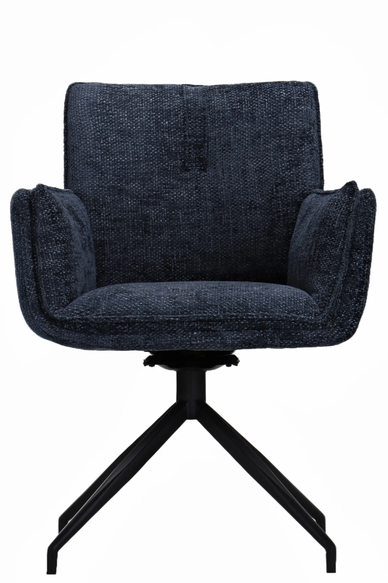 Andre draaistoel stof blauw