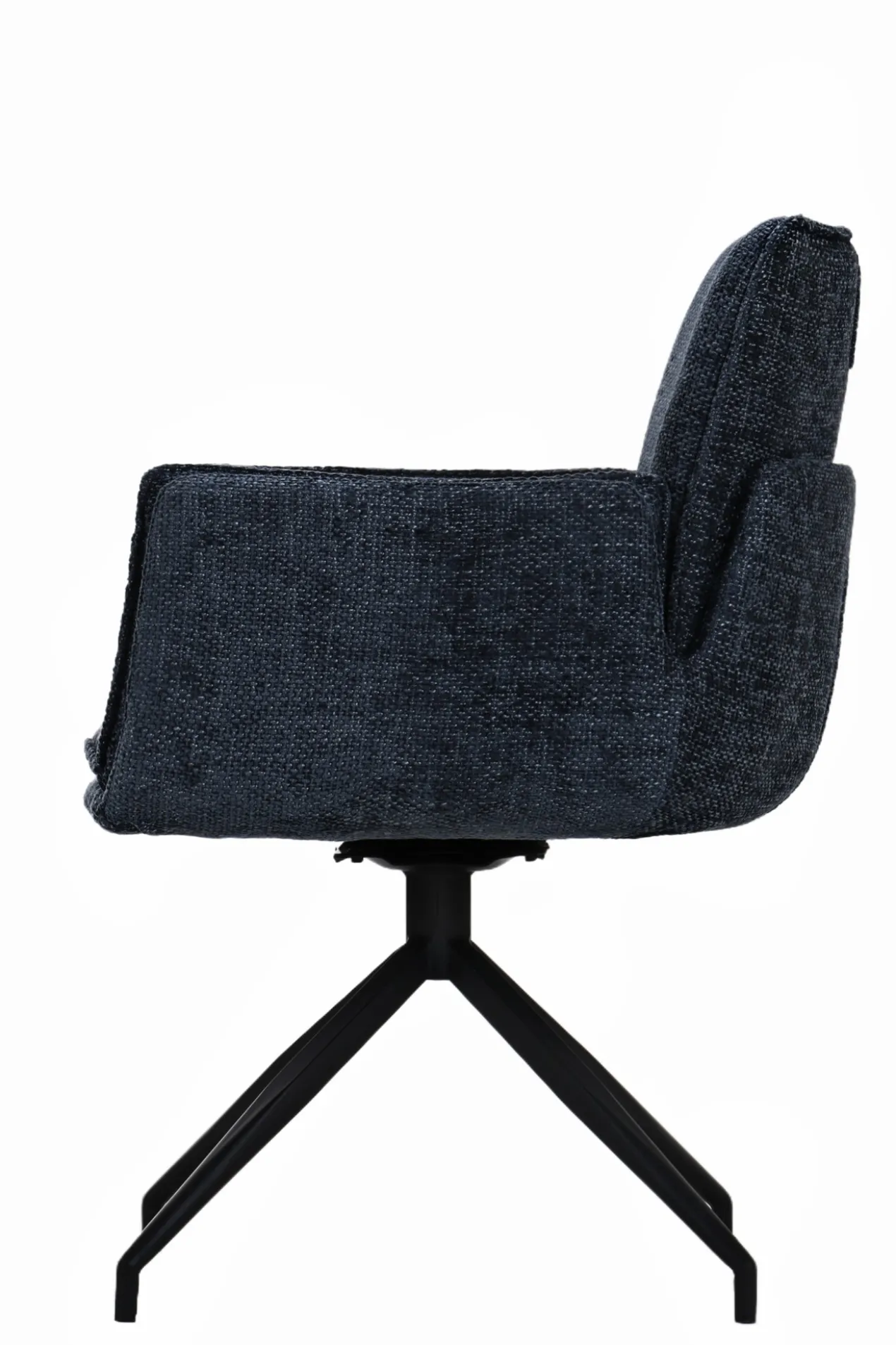 Andre draaistoel stof blauw