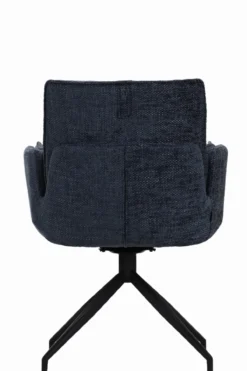 Andre draaistoel stof blauw