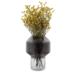 Annelot glazen vaas - Rookglas Zwart