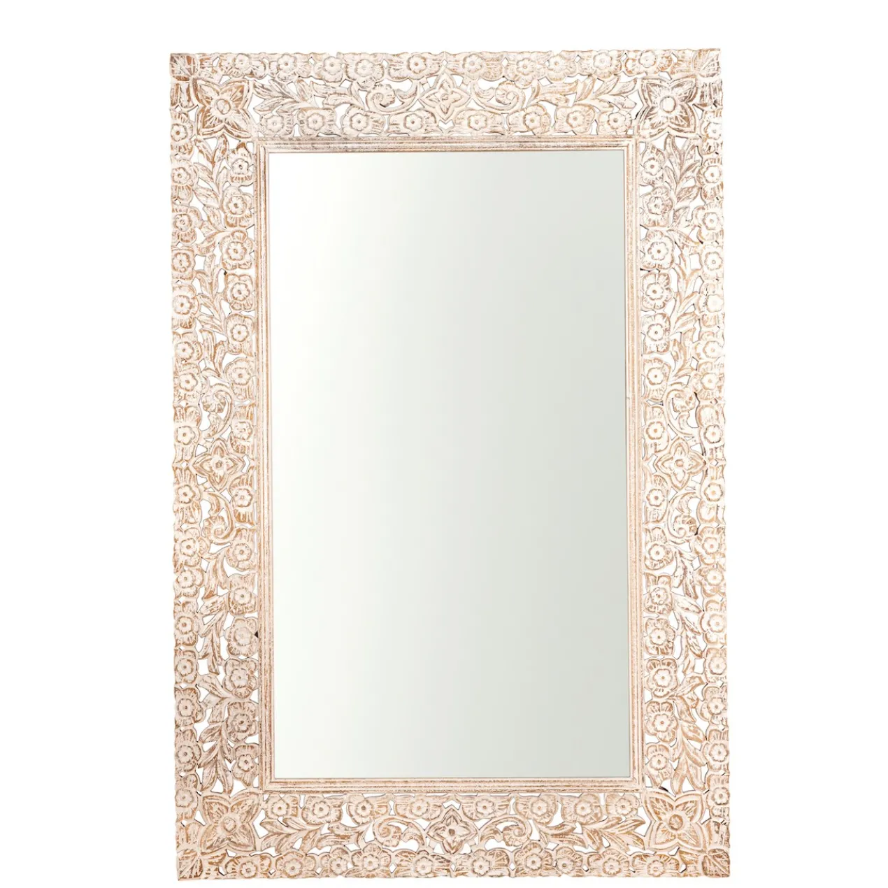 Antaka - Handgesneden Vintage Wandspiegel