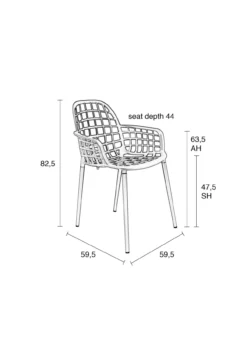 Armchair albert kuip garden black