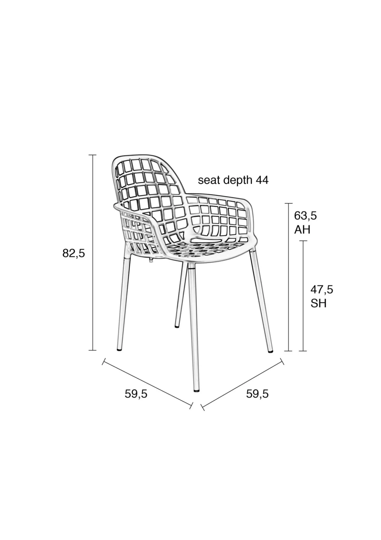 Armchair albert kuip garden black