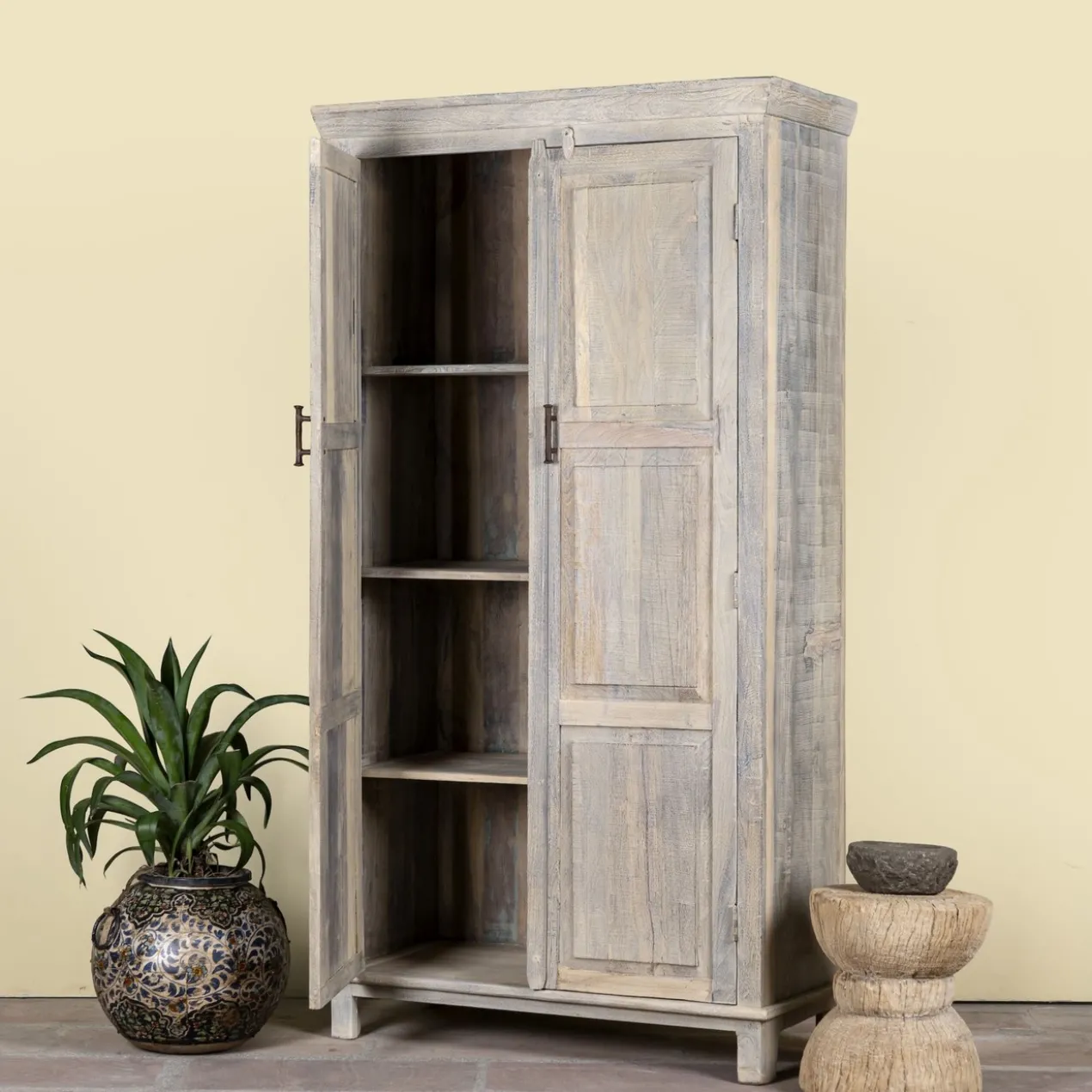 Arrya - Kast van Gerecycled Hout 190cm