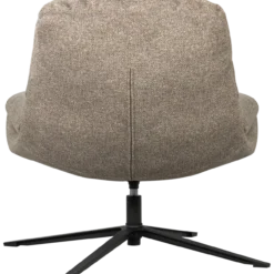 Arve draaifauteuil bedrukte stof naturel melange