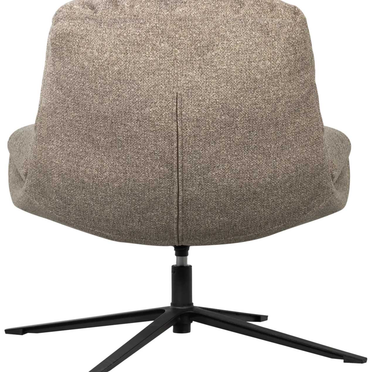 Arve draaifauteuil bedrukte stof naturel melange