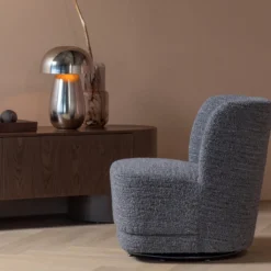 Atty draaifauteuil grove melange grijs [fsc]
