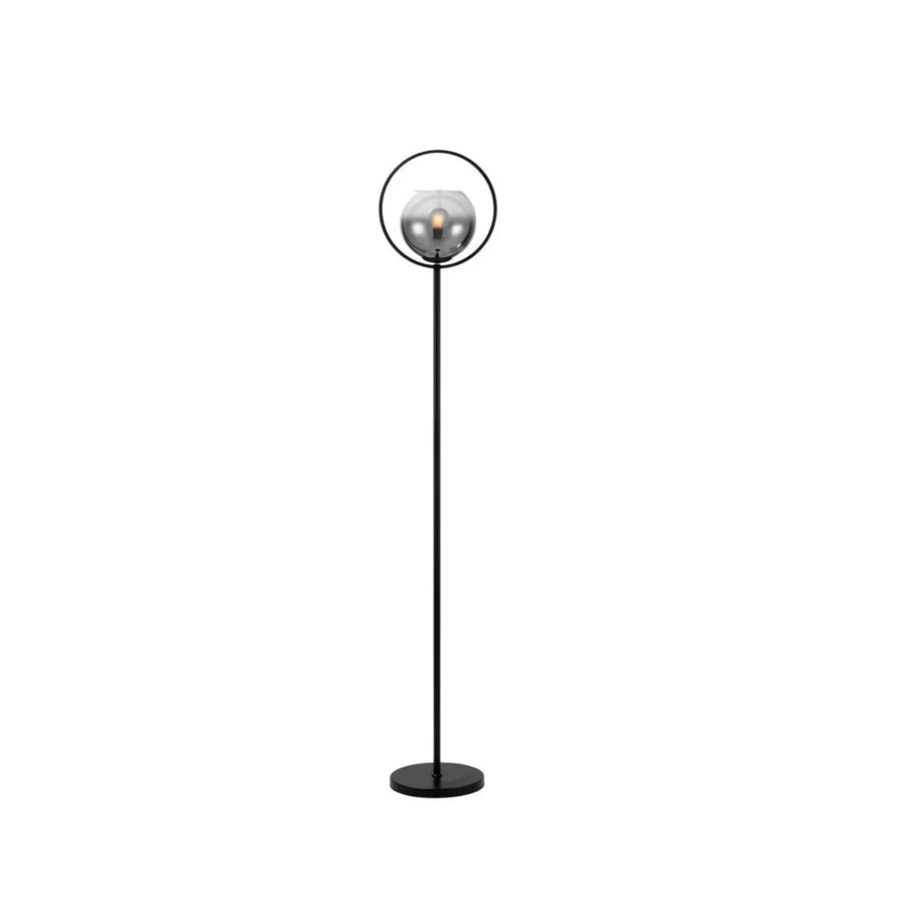 AUREOL VLOERLAMP ZWART/SMOKE