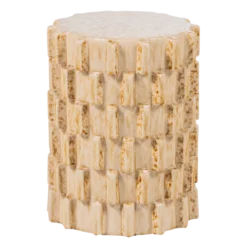 Axu decoratieve bijzettafel o35x45 cm keramiek zand
