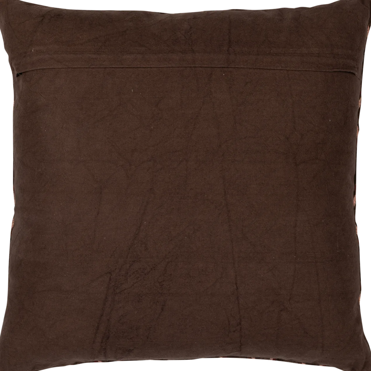 Aziz kussens velvet bruin/naturel - set van 3