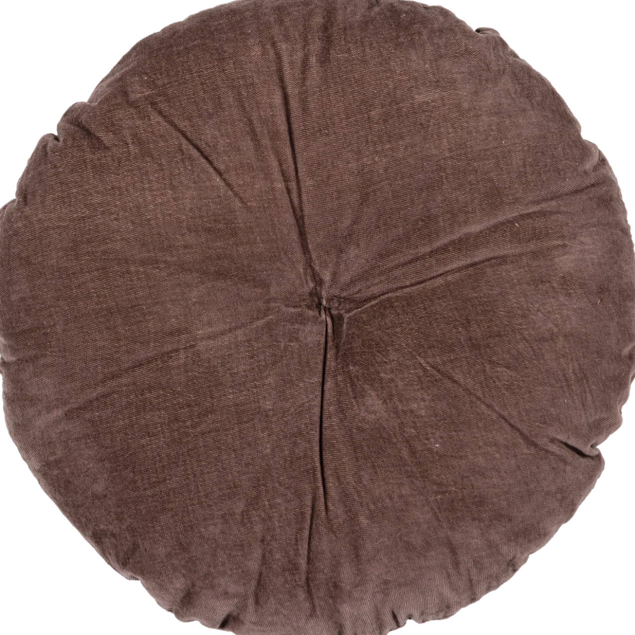 Aziz kussens velvet bruin/naturel - set van 3