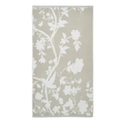 Badhanddoek Oriental Garden dove grey 70x125 cm