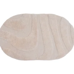 Badmat Beau – Beige Ovaal 50 x 80 cm