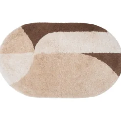 Badmat Bowie Beige Ovaal 60 x 100 cm