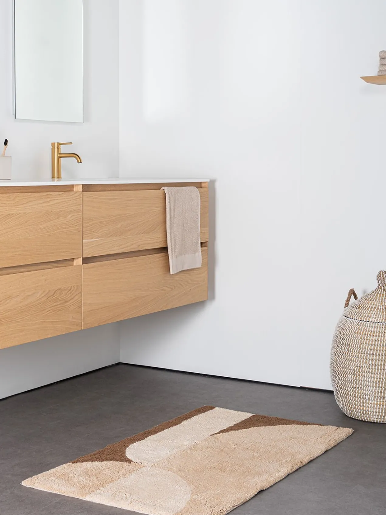 Badmat Bowie – Beige 50 x 80 cm