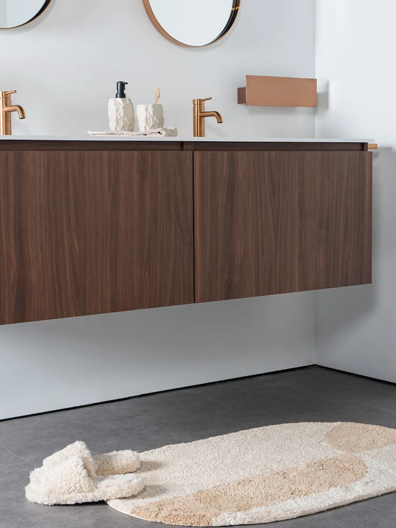 Badmat Bowie Creme Ovaal 60 x 100 cm