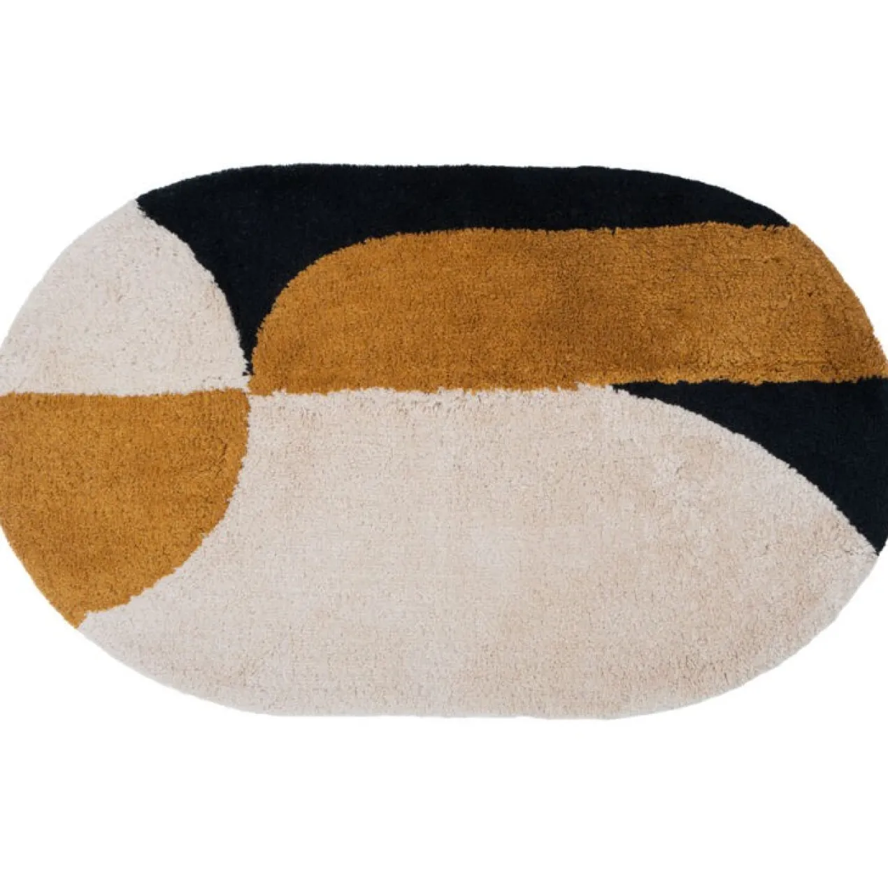 Badmat Bowie – Oker Ovaal 50 x 80 cm
