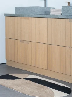 Badmat Bowie Taupe Ovaal 60 x 100 cm