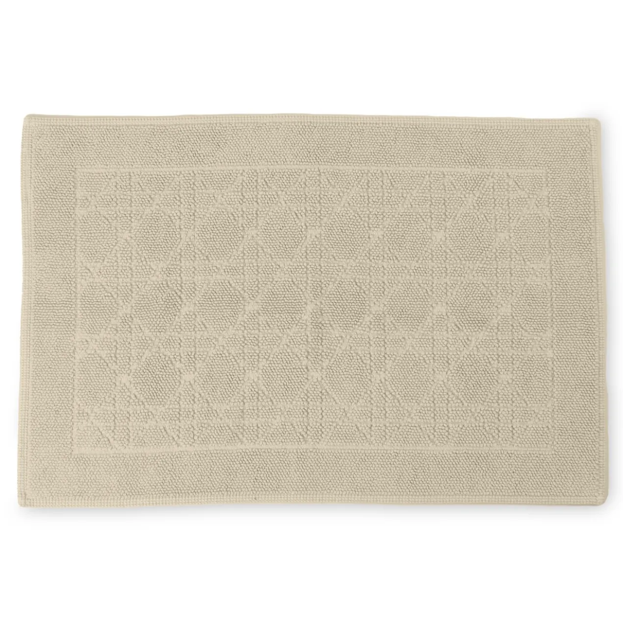 Badmat Portugees organisch katoen off-white 90x60 cm