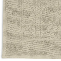 Badmat Portugees organisch katoen off-white 90x60 cm