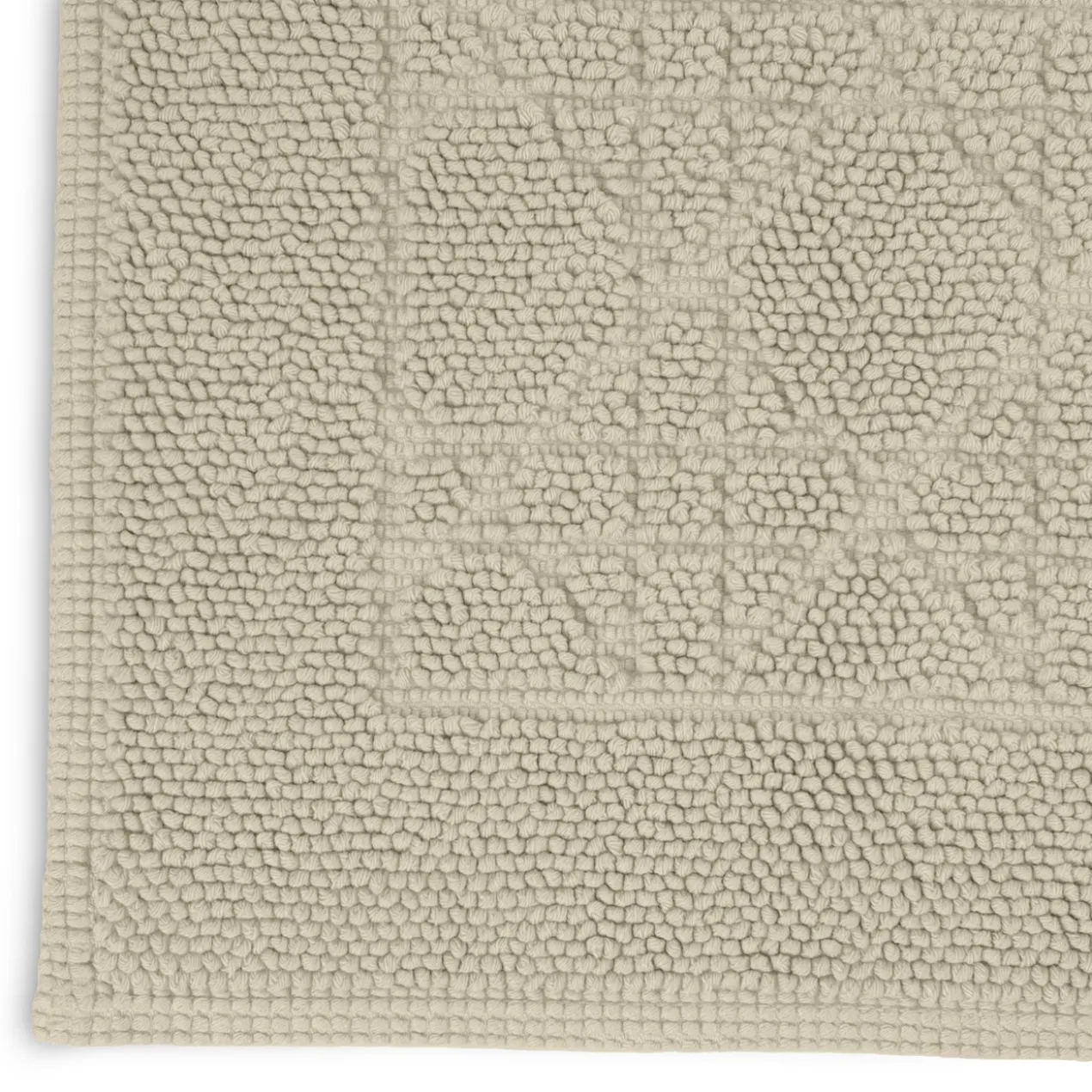 Badmat Portugees organisch katoen off-white 90x60 cm