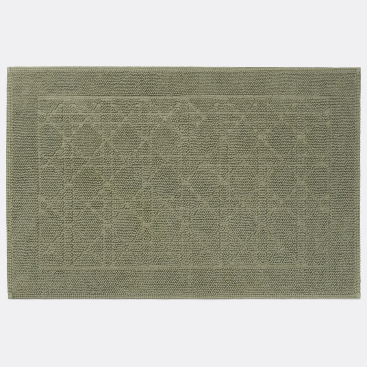 Badmat Portugees organisch katoen pistachio 90x60 cm
