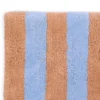 Badmat Stripe 50x70 cm blue/caramel