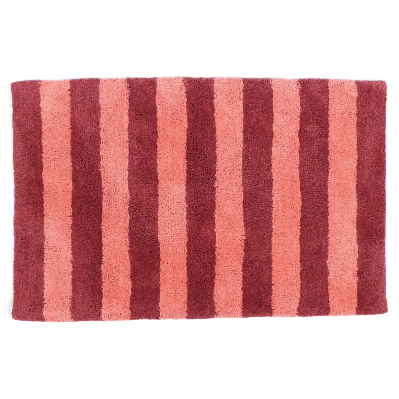 Badmat Stripe 50x70 cm blush/bordeaux